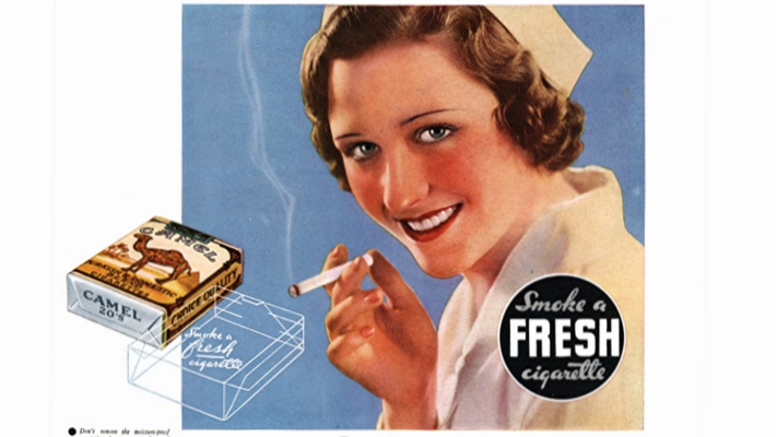 Hospital Vera Cruz - Dia do Combate ao Fumo - propaganda antiga de cigarro